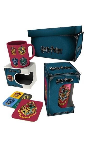 Crests (Mug & Glass & 2 Coasters) - Harry Potter - Merchandise - GB EYE - 5028486401178 - September 3, 2018