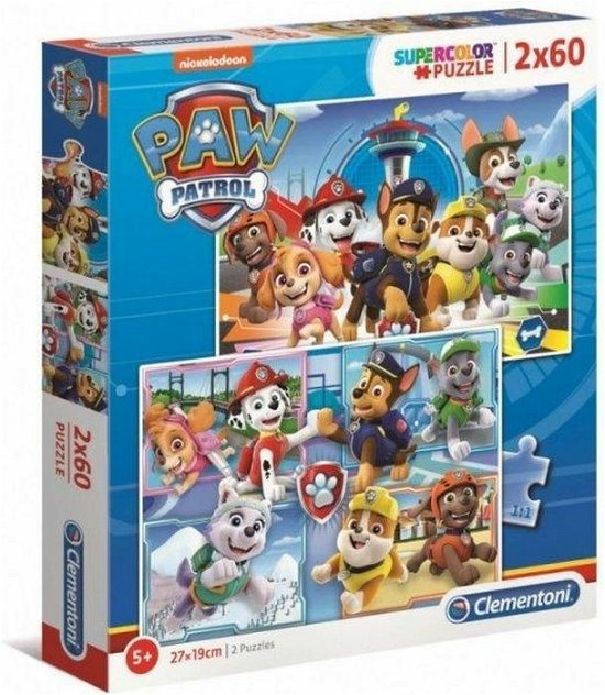 Cover for Clementoni · Puslespil Paw Patrol, 2x60 brikker (Jigsaw Puzzle) (2023)