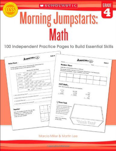 Cover for Marcia Miller · Morning Jumpstarts: Math (Grade 4): 100 Independent Practice Pages to Build Essential Skills (Paperback Book) (2013)