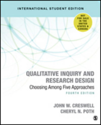 Cover for John W. Creswell · Qualitative Inquiry and Research Design (International Student Edition): Choosing Among Five Approaches (Pocketbok) [4 Revised edition] (2017)