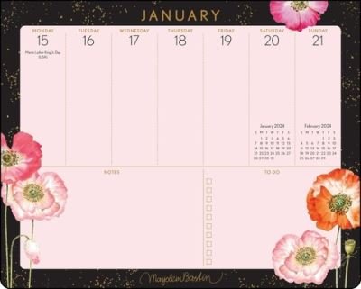 Marjolein Bastin 2024 Weekly Desk Pad: Pink Poppies - Marjolein Bastin - Merchandise - Andrews McMeel Publishing - 9781524884178 - September 5, 2023