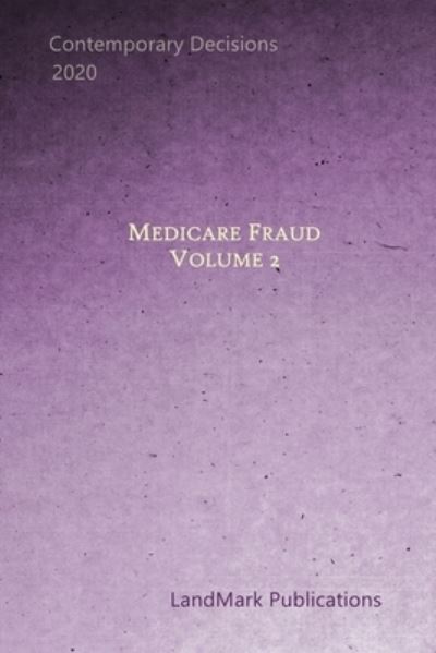 Cover for Landmark Publications · Medicare Fraud (Paperback Book) (2020)