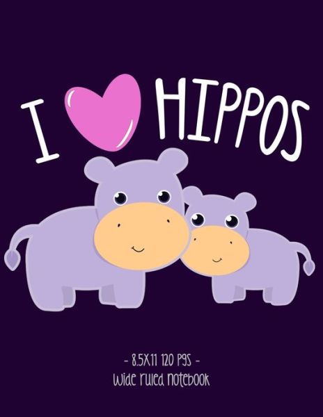 Cover for Cute Critter Press · I Love Hippos (Paperback Book) (2019)