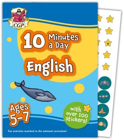 Cover for CGP Books · New 10 Minutes a Day English for Ages 5-7 (with reward stickers) - CGP KS1 Activity Books and Cards (Pocketbok) (2023)