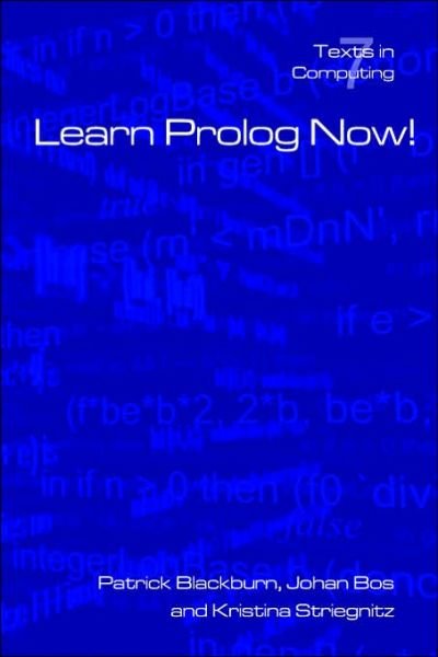 Cover for P Blackburn · Learn Prolog Now! (Paperback Book) (2006)