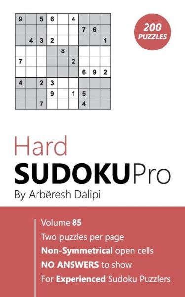 Cover for Arberesh Dalipi · Hard Sudoku Pro (Paperback Book) (2017)