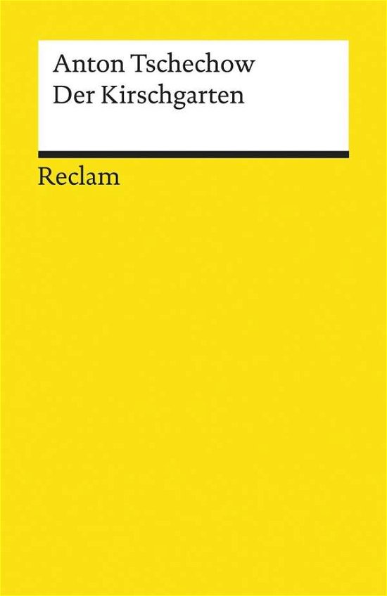 Cover for Tschechow · Der Kirschgarten (Book)