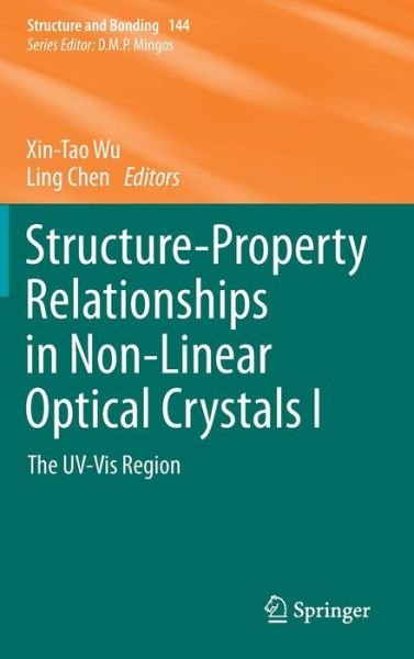 Cover for Xin-tao Wu · Structure-Property Relationships in Non-Linear Optical Crystals I: The UV-Vis Region - Structure and Bonding (Hardcover bog) [2012 edition] (2012)