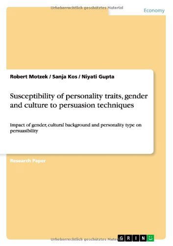 Cover for Motzek · Susceptibility of personality tr (Book) (2011)