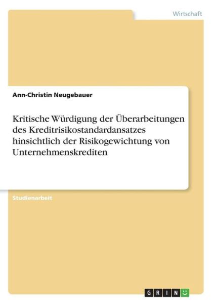 Cover for Neugebauer · Kritische Würdigung der Über (Book)