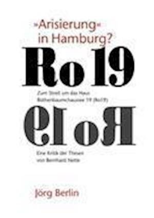 Cover for Berlin · Ro19 - Arisierung in Hamburg? (Bok)
