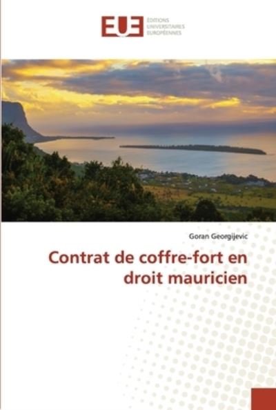Cover for Goran Georgijevic · Contrat de coffre-fort en droit mauricien (Pocketbok) (2021)