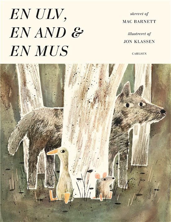 Cover for Mac Barnett · En ulv, en and og en mus (Bound Book) [1th edição] (2018)