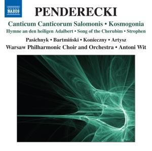 Canticum Canticorum Salomonis - K. Penderecki - Muziek - NAXOS - 0747313248179 - 24 september 2012