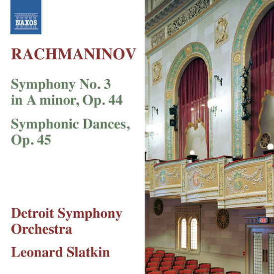 Symphony No.3 - S. Rachmaninov - Musiikki - NAXOS - 0747313305179 - maanantai 1. huhtikuuta 2013