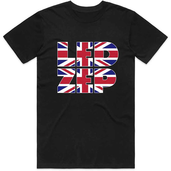 Led Zeppelin Unisex T-Shirt: Union Jack Type - Led Zeppelin - Koopwaar -  - 5056187735179 - 25 september 2020