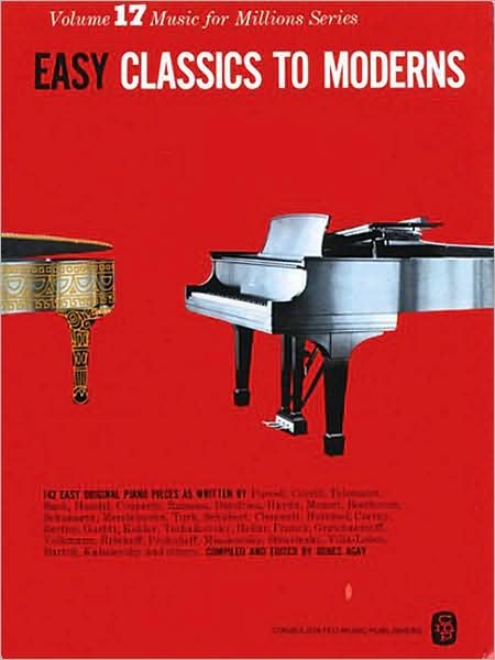 Cover for Hal Leonard Publishing Corporation · Easy Classics To Moderns (Music for Millions 17) (Buch) (1999)