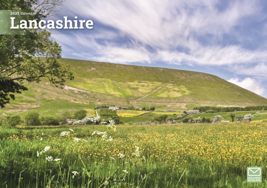 Cover for Carousel Calendars · Lancashire A4 Calendar 2025 (Paperback Book) (2024)