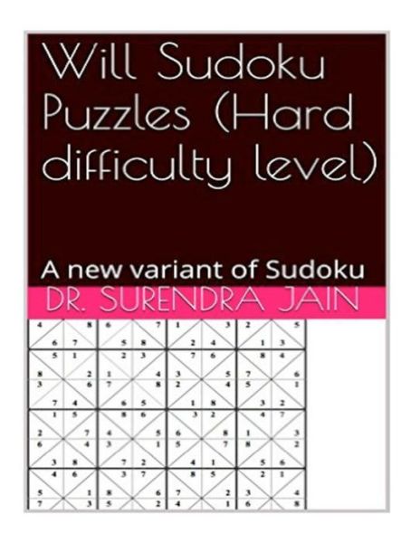 Cover for Bassey Godwin · Will Sudoku Puzzles (Hard difficulty level) (Paperback Book) (2016)