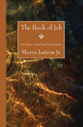 Cover for Morris Jastrow Jr. · The Book of Job: Its Origin, Growth and Interpretation (Paperback Book) (2007)