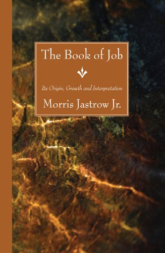 The Book of Job: Its Origin, Growth and Interpretation - Morris Jastrow Jr. - Books - Wipf & Stock Pub - 9781556356179 - September 1, 2007