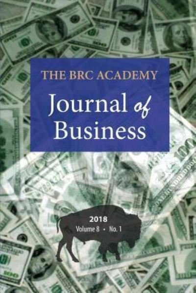 Cover for Paul Richardson · The Brc Academy Journal of Business, Volume 8 Number 1 (Paperback Book) (2018)