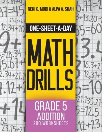 Cover for Neki C Modi · One-Sheet-A-Day Math Drills (Paperback Book) (2020)