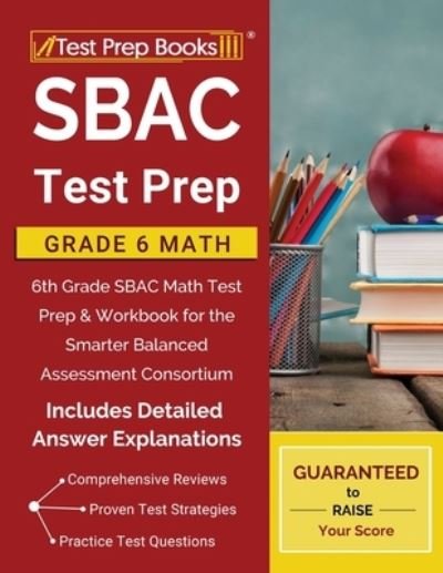 Cover for Test Prep Books · SBAC Test Prep Grade 6 Math (Pocketbok) (2019)