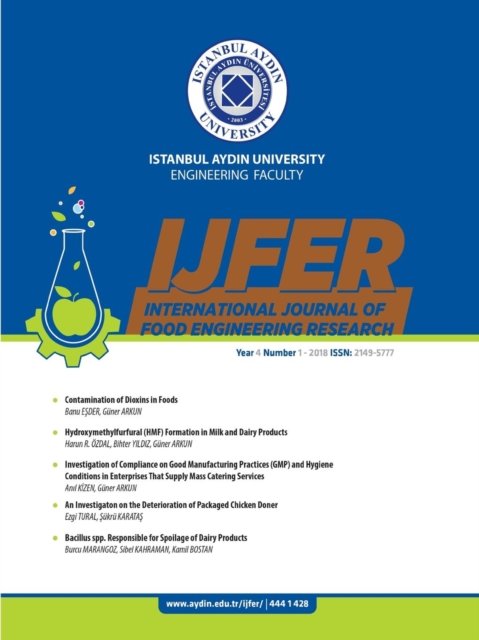Cover for Guner Arkun · International Journal of Food Engineering Research (Pocketbok) (2019)