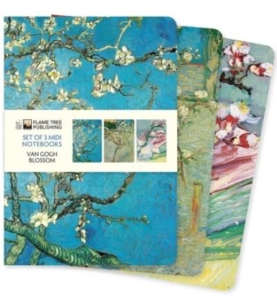 Vincent van Gogh: Blossom Set of 3 Midi Notebooks - Midi Notebook Collections - Flame Tree Studio - Kirjat - Flame Tree Publishing - 9781804172179 - tiistai 25. lokakuuta 2022