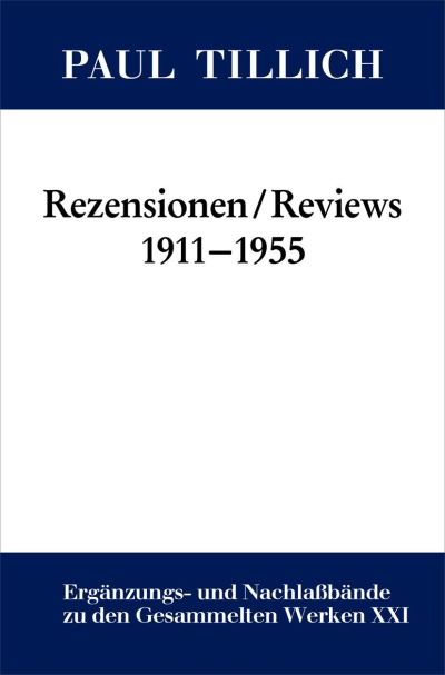 Cover for Christian Danz · Rezensionen / Reviews 1911-1955 (Book) (2022)