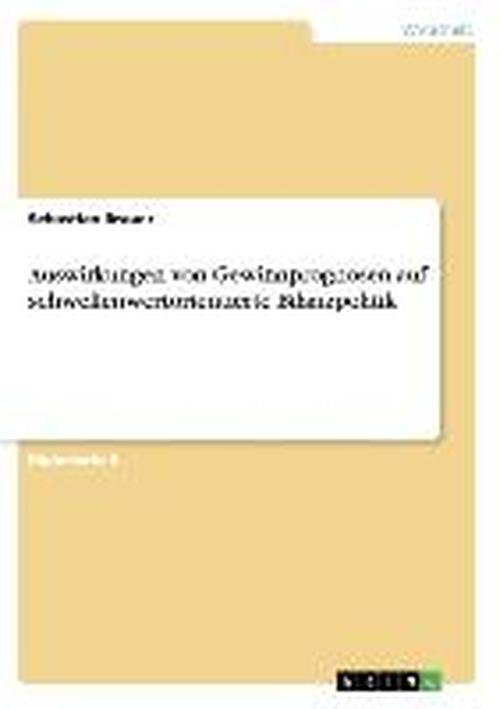 Cover for Brauer · Auswirkungen von Gewinnprognosen (Book) [German edition] (2013)