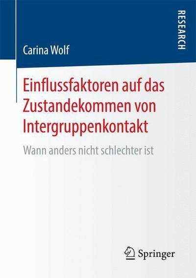 Cover for Wolf · Einflussfaktoren auf das Zustandek (Bok) (2016)