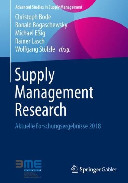 Cover for Supply Management Research (Book) [1. Aufl. 2019 edition] (2018)