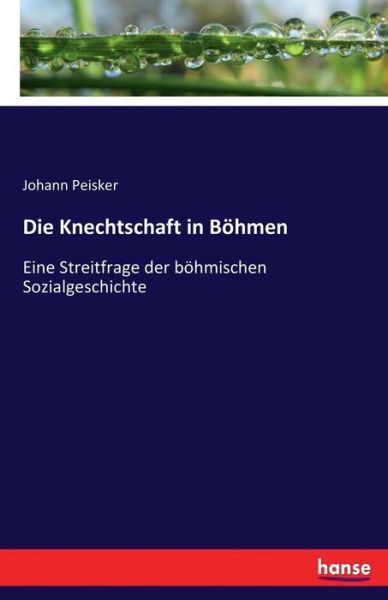 Cover for Peisker · Die Knechtschaft in Böhmen (Book) (2017)