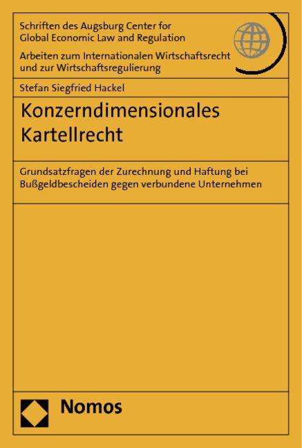 Cover for Hackel · Konzerndimensionales Kartellrech (Book)