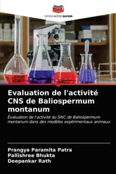 Cover for Patra · Evaluation de l'activité CNS de B (N/A) (2021)