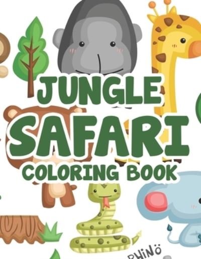 Cover for Kh Walton · Jungle Safari Coloring Book (Pocketbok) (2020)