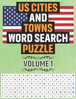 Cover for Rhart Uc Press · US Cities And Towns Word Search Puzzle (Pocketbok) (2020)