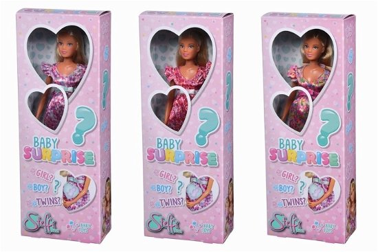 SL Baby Surprise Steffi 29cm m/11 dele 3-asst - Steffi Love - Gadżety - Simba Toys - 4006592074180 - 3 sierpnia 2022