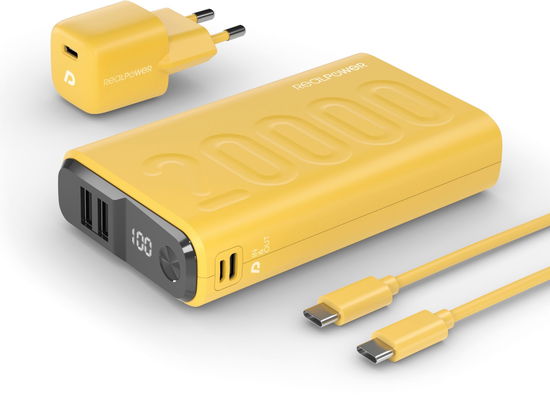 Cover for RealPower Powerbank PB-20000 Set       gelb (ACCESSORY) (2024)