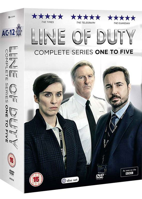 Cover for Line of Duty · Line Of Duty Series 1 to 5 (DVD) (2019)