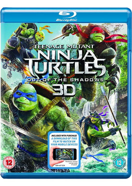 TMNT - Teenage Mutant Ninja Turtles - Out Of The Shadows (2016) 3D + 2D - Teenage Mutant Ninja Turtles Out Of The Shadows 3D - Filmes - Paramount Pictures - 5053083090180 - 24 de outubro de 2016