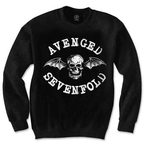 Cover for Avenged Sevenfold · Avenged Sevenfold Unisex Sweatshirt: Death Bat (Klær) [size M] [Black - Unisex edition]