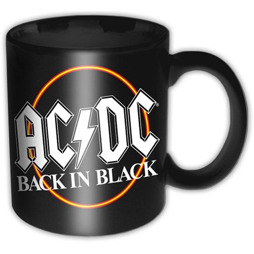 Cover for AC/DC · AC/DC Boxed Standard Mug: Back in Black Circle (Krus) [Black edition]