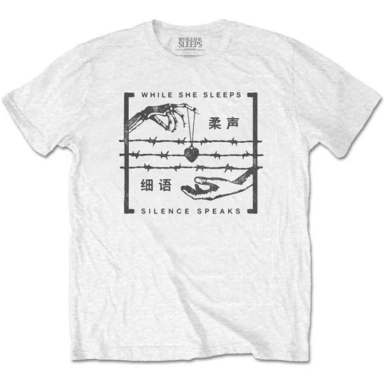 While She Sleeps Unisex T-Shirt: Silence Speaks - While She Sleeps - Merchandise - Bravado - 5055979995180 - 