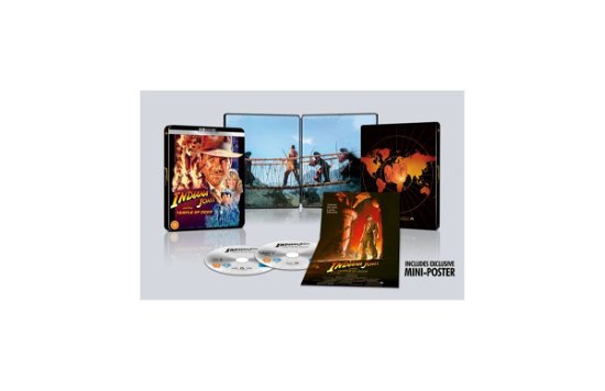 Cover for Indiana Jones  Temple of Doom Uhd BD Steelbook · Indiana Jones and The Temple of Doom Limited Edition Steelbook (4K UHD Blu-ray) (2022)