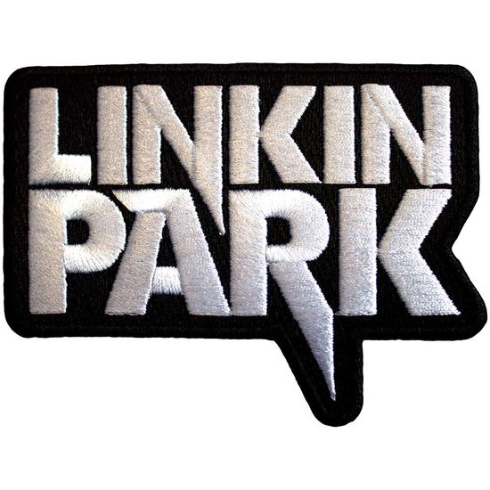 Linkin Park Woven Patch: White Logo (Standard) - Linkin Park - Merchandise -  - 5056737251180 - 