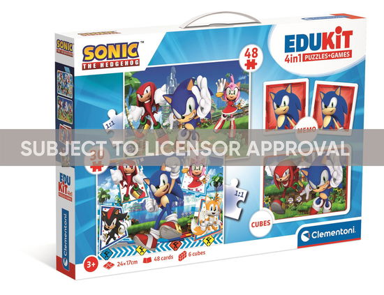 EDUKIT 4in1 Sonic - Clementoni - Lautapelit -  - 8005125183180 - torstai 15. helmikuuta 2024