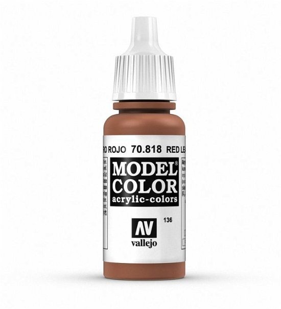 Cover for Vallejo · 70818 - Model Color - Acrylfarbe - 17 Ml - Rotes Leder (N/A)